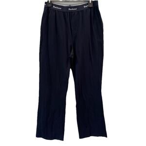 $70 Barbour Abbott Trouser Lounge Pants‎ Mens Size Small Navy Blue Cotton